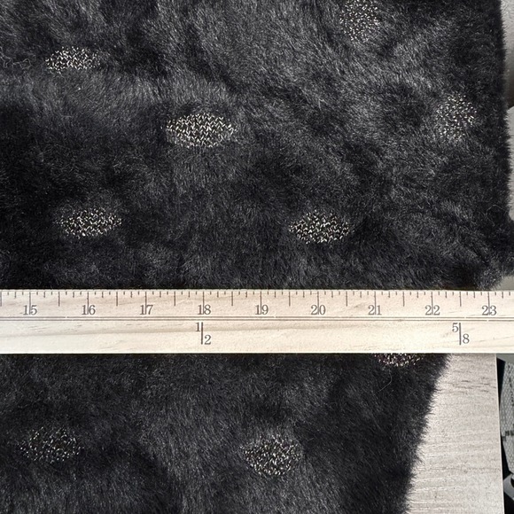 Marine Layer Black Sparkle Dot Fuzzy Chenille Crewneck Sweater Size‎ L - Picture 7 of 13